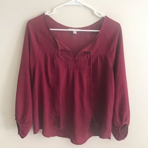 Reddish-pink long sleeve